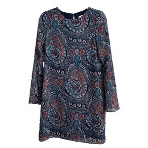 ⭐️ Highline Collective Boho Paisley bell sleeve dress- size 4